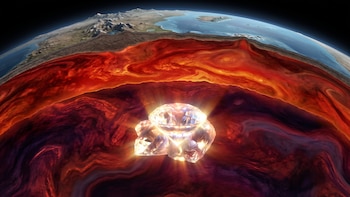 Identifican dos diamantes a 700 kilómetros de profundidad que podrían dar una pista sobre la Tierra habitable