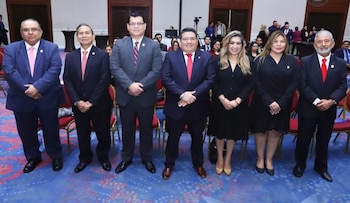 El presidente de la CSJ, Henry Alexander Mejía, destacó que la competencia promueve la probidad, la lealtad procesal y la ética profesional./ (CSJ)
