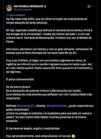 El Carnaval de Barranquilla enfrenta