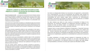Fedearroz cuestionó que los incrementos en los precios de compra se produjeran cuando ya había salido cerca del 80% de la cosecha -crédito @FEDEARROZGREMIO/X