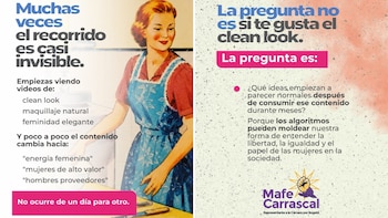 Mafe Carrascal aseguró que el problema no está en una estética determinada, sino en cuando una imagen empieza a presentarse como la única forma correcta de ser mujer - crédito @mafecarrascalr/Instagram