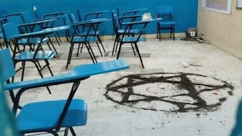 Un supuesto “símbolo satánico” alarmó