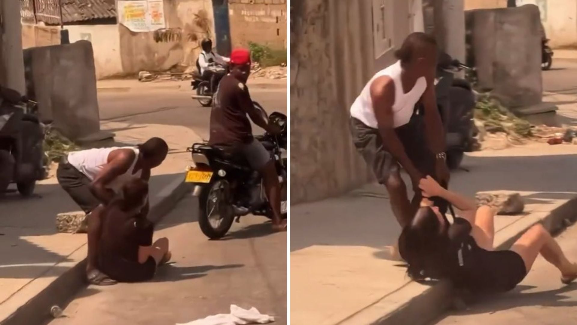 Violento asalto a plena luz del día contra turista extranjera en Cartagena quedó captado en video: hay recompensa por los responsables