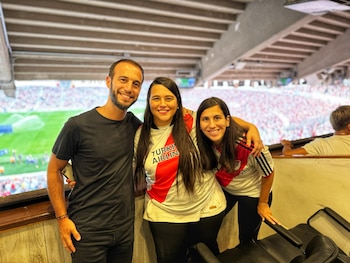 Nacho, Agustina y Guadalupe Girón.