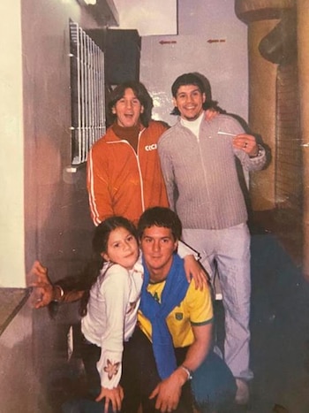 Los cuatro hermanos Messi: Rodrigo,