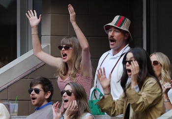 Travis y Swift fueron vistos disfrutando del US Open juntos (REUTERS/Andrew Kelly)