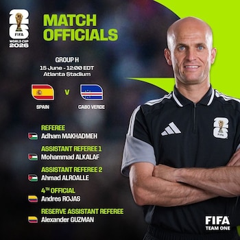 El juego entre España y Cabo Verde será la participación oficial de la "Roja" en su Copa del Mundo número 16 de la historia-crédito @FIFAcom/X
