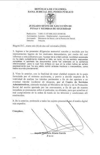 El movimiento sindical señala que