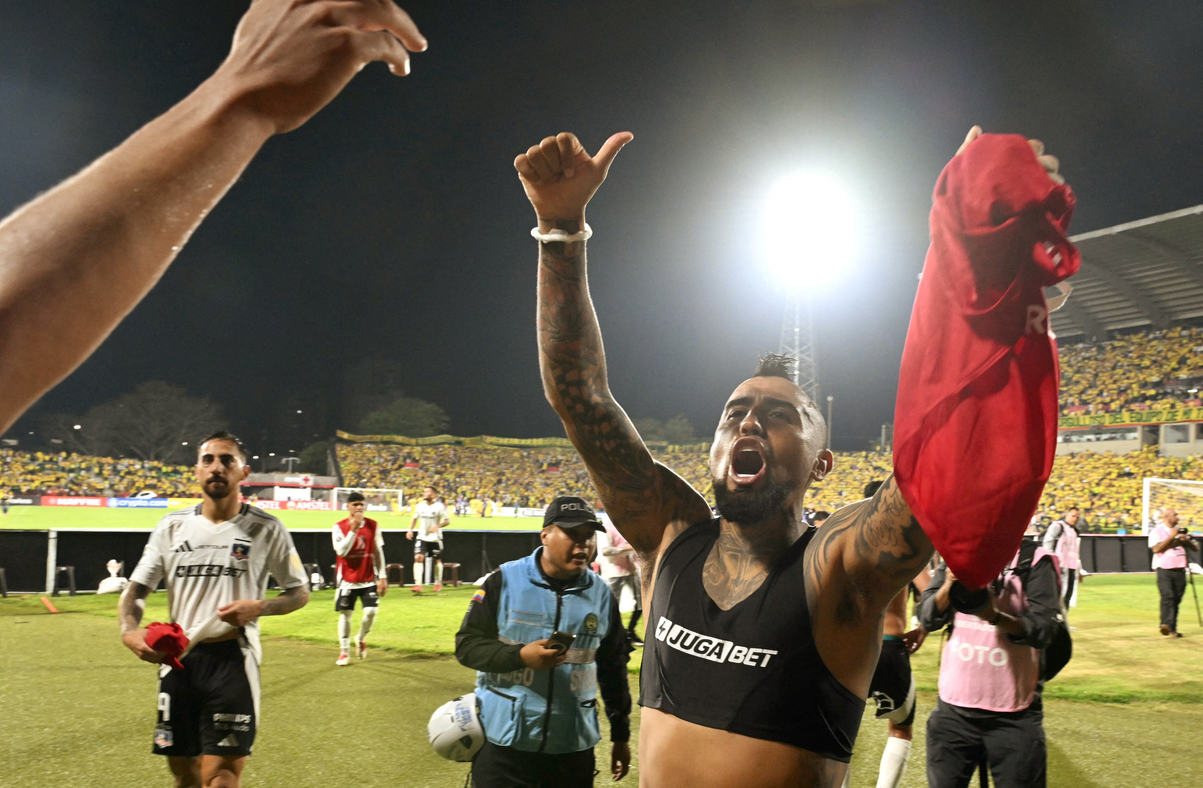 Arturo Vidal será uno de los principales ausentes en el partido ante Bucaramanga en Santiago de Chile - crédito Luis Acosta / AFP