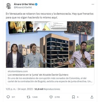 Con esta publicación en la