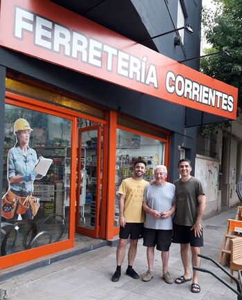 Franco, Alberto y Lucio felices