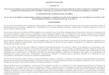 El decreto 1275 de 2024