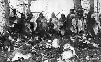 Población Selk'nam, también llamados Onas,