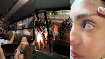 Las postales de las agresiones