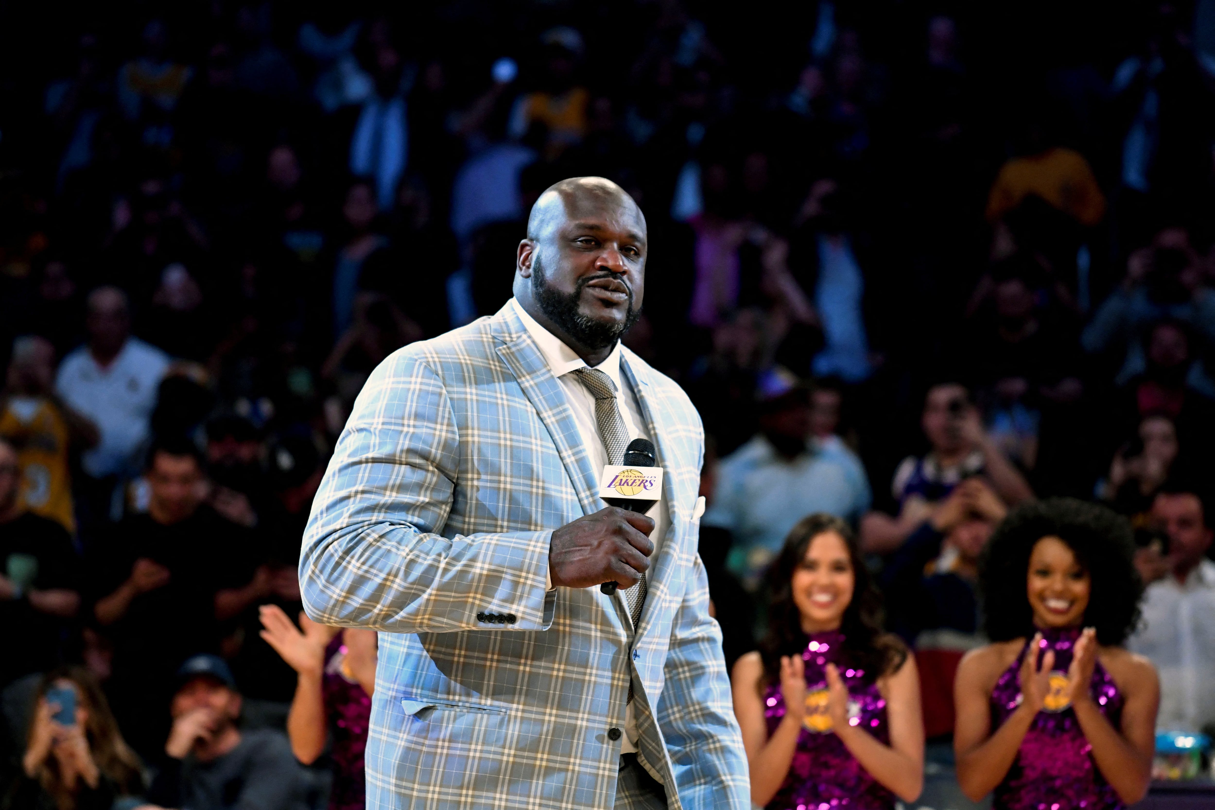 Mientras brillaba en la NBA, Shaquille O’Neal diversificaba su imagen con participaciones en el cine y la música (Mandatory Credit: Kirby Lee-USA TODAY Sports/File Photo)