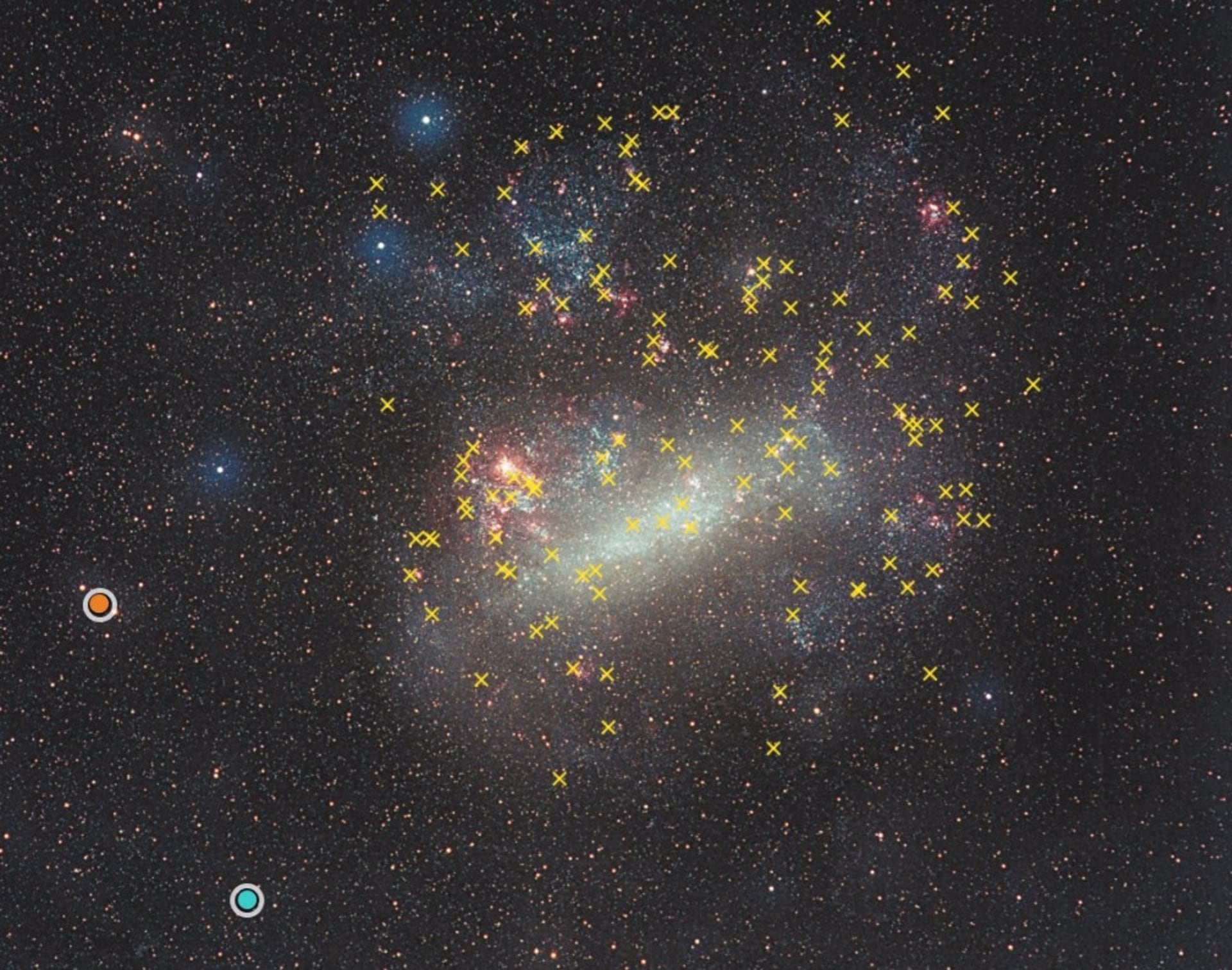 Astrónomos rastrearon 7000 estrellas masivas y descubrieron que se mueven en direcciones opuestas señal de que la galaxia está siendo desgarrada(ECKHARD SLAWIK, ESA/XMM-NEWTON/M. SASAKI ET AL)