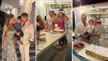 El festejo íntimo de Alejandro Fantino por su cumpleaños en La Toscana junto a Coni Mosqueira y su hijo Beltrán