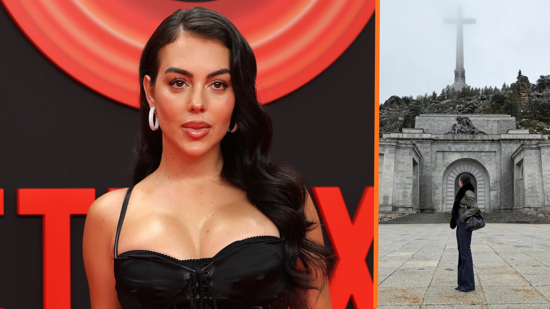 Georgina Rodríguez visita el Valle de los Caídos con sus hijos (Europa Press / Instagram)