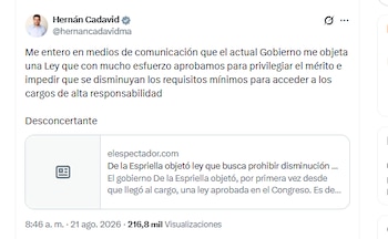El congresista Hernán Cadavid se refirió a la decisión del Gobierno de objetar un proyecto de ley que impulsó - crédito @hernancadavidma/X