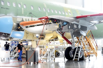 Trabajadores de Airbus en la