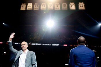Luego de tener su número retirado en los San Antonio Spurs (20) y con la selección argentina (5), Manu suma un nuevo reconocimiento (Foto: USA Today)