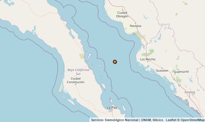 Temblor reportado en Sinaloa.
(SSN)