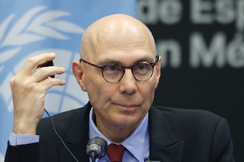 Volker Türk alertó que la IA agéntica puede tomar decisiones propias y afectar servicios esenciales, comunicaciones, infraestructuras críticas e instituciones democráticas. (fOTO: EFE/ Sáshenka Gutiérrez)