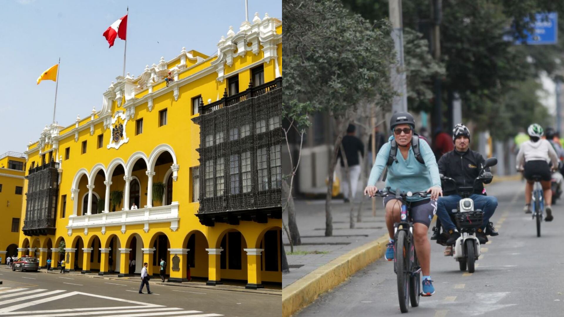 Nueva red de ciclovías conectará transporte público. (Foto composición Infobae Perú/Agencia Andina)