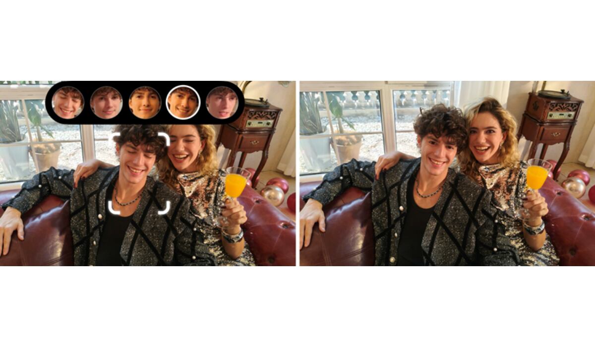 El Editor AI corrige errores comunes en fotos grupales. - (OPPO).