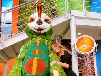 Andrea Legarreta despide un mensaje