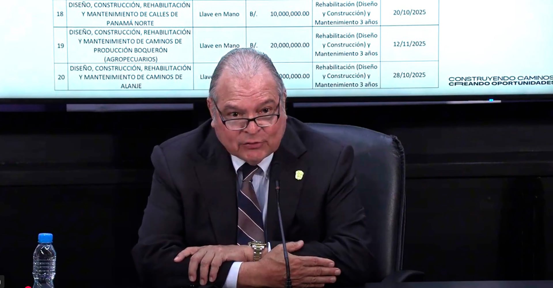 El ministro de Obras Públicas, José Luis Andrade, señaló que la rehabilitación de la carretera Panamericana fortalecerá la integración regional.