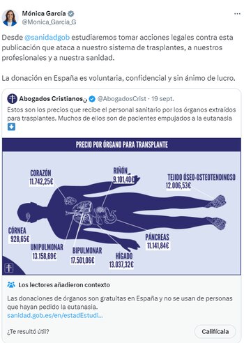 La ministra de Sanidd contesta