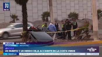 Tragedia en la Costa Verde: mujer muere al partirse en dos el auto en que viajaba tras chocar contra un poste