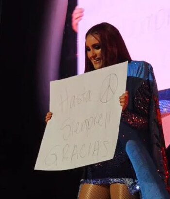 Dulce María en el cierre