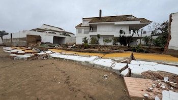 Destrozos ocasionados por la borrasca