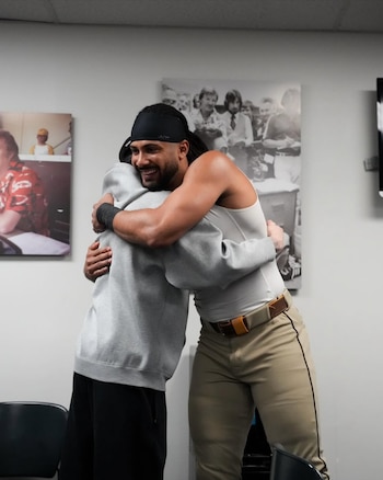 Hassan agradeció el encuentro y destacó el papel de Tatís Jr. como referente para la gente latina. (Instagram/ @padres)