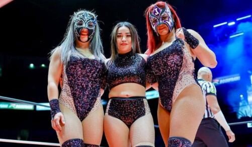 Su hija Tabata inicia su propio camino en la lucha libre.