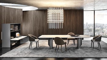 La nueva colección de Minotti, coordinada por Rodolfo Dordoni junto con Minotti Studio, marca otro paso evolutivo importante en la historia de la marca con un nuevo código decorativo que mezcla diferentes estilos. (Crédito: Prensa Minotti)