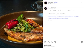 Restaurantes como Idílico, Test Kitchen Lab y Salón Centro lideran la reinterpretación de la cocina colombiana en la ciudad - crédito test.klab / Instagram