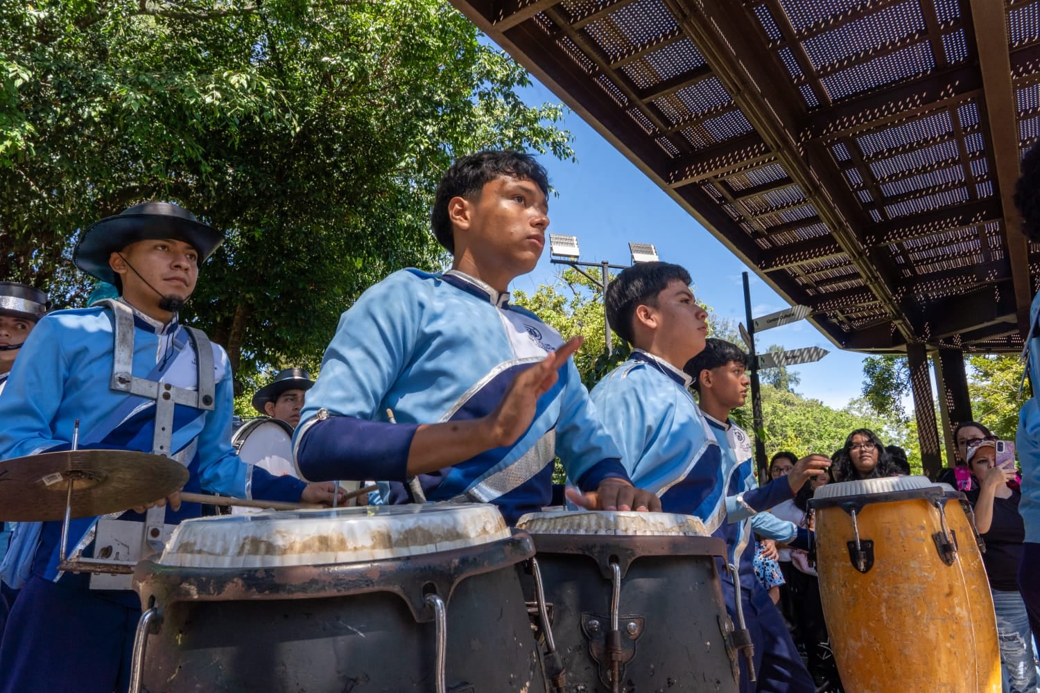 La banda de la alcaldía de San Salvador Centro no faltó para amenizar la jornada (Foto cortesía alcaldía de San Salvador)