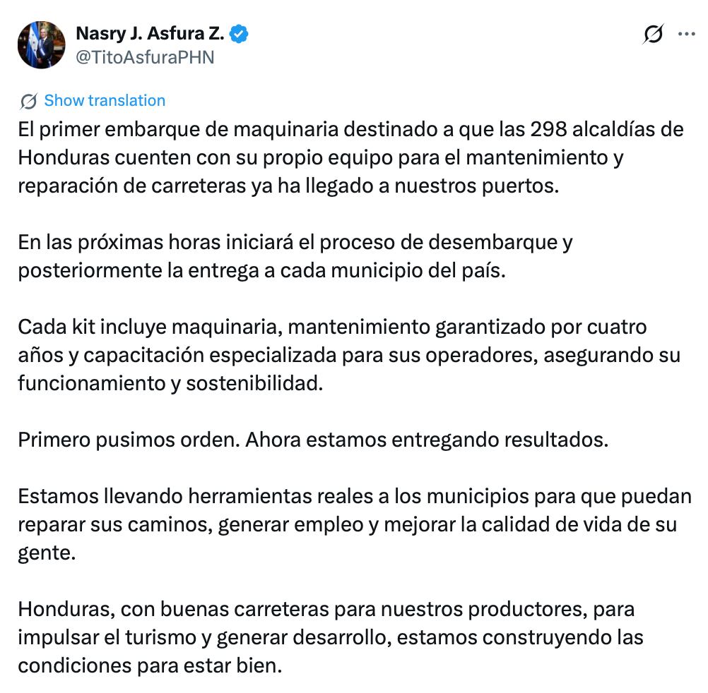 El programa incluye garantía de mantenimiento por cuatro años. (FOTO: X)