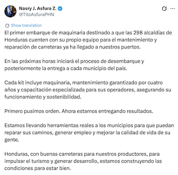 El programa incluye garantía de mantenimiento por cuatro años. (FOTO: X)