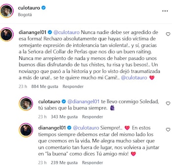 Así se sumó Diana Ángel al cruce entre Marbelle y Culotauro - crédito @dianangel01/IG