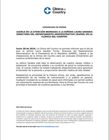 La Clínica emitió un comunicado
