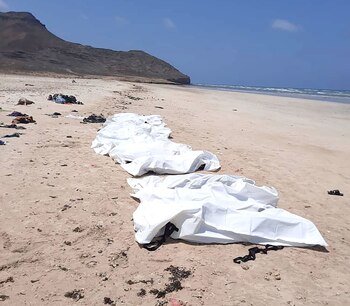 Los cuerpos de los presuntos