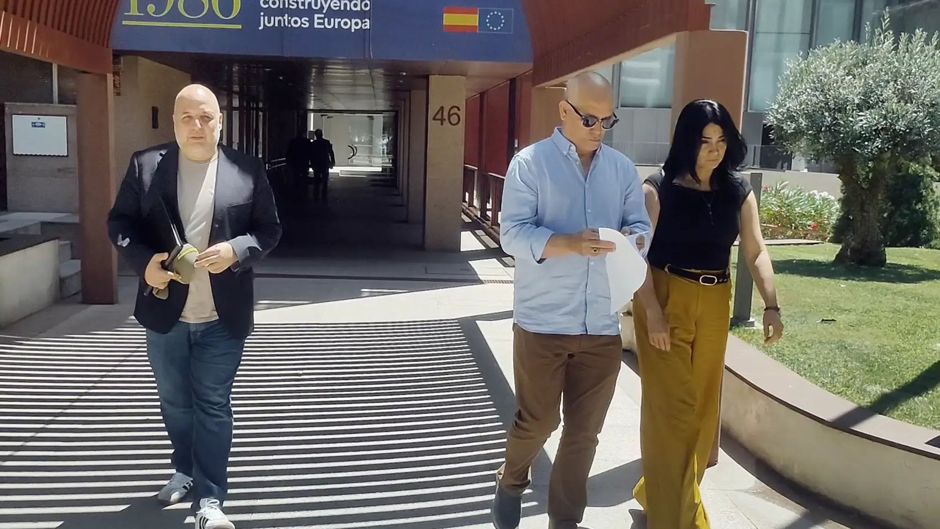 La entrega de la solicitud a las autoridades de la Unión Europea (Observatorio Cubano de Derechos Humanos)