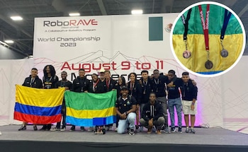 Grupo de estudiantes del departamento