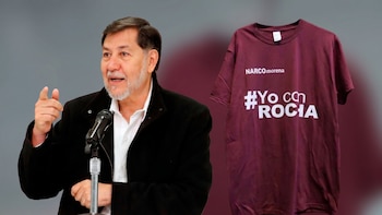 Noroña explica por qué no respondió pregunta de influencer sobre su casa en Tepoztlán y no usó playera de #YoconRocha