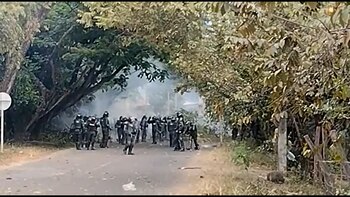 Se registran fuertes enfrentamientos entre