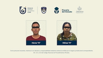Dos detenidos en Jalisco por extorsionar a funcionaria de la SRE con el cuento del accidente de su jefa: la Fiscalía ya los vinculó a proceso. Créditos: Fiscalía CDMX